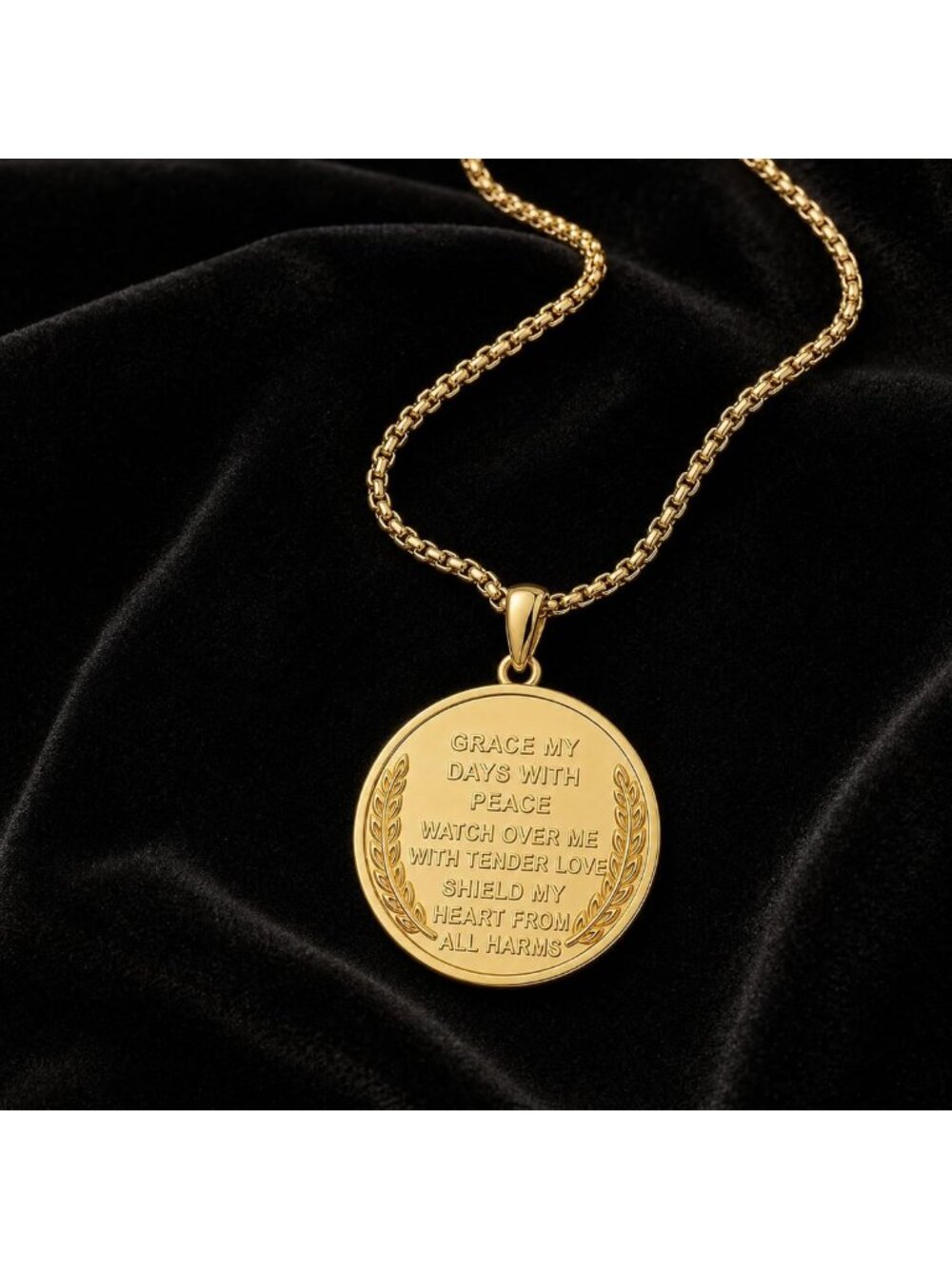 14K Gold Plated Saint Medal Necklace for Men & Women - Patron Pendant Jewelry - Picture 3 of 7